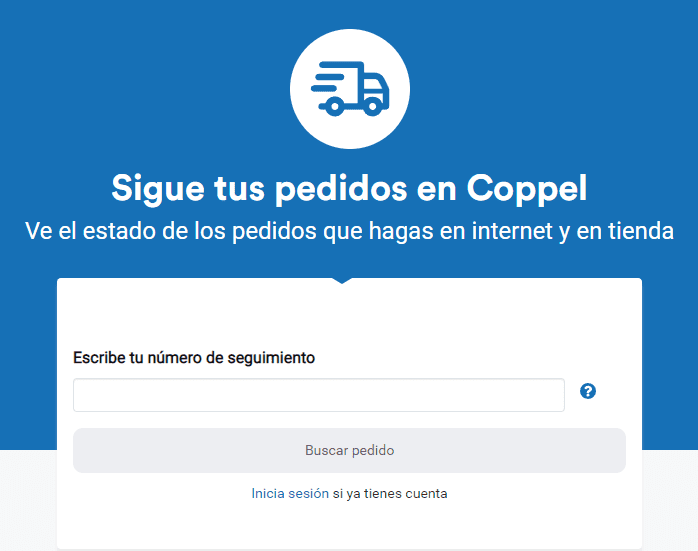 Rastreo de pedido coppel web