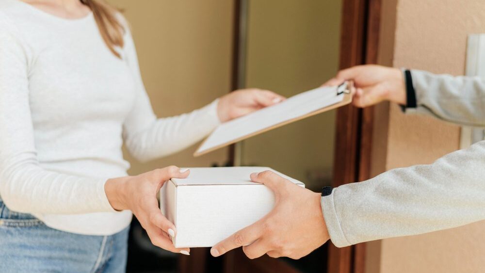 Recibiendo un paquete