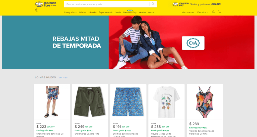 Registro de Tienda en línea en Mercado Libre