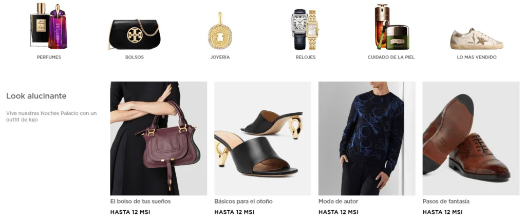 Productos El Palacio de Hierro