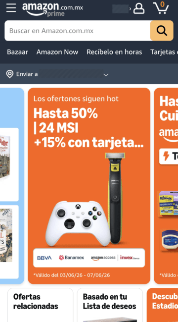 Entra a Amazon México