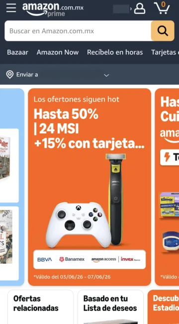 Entra a Amazon México