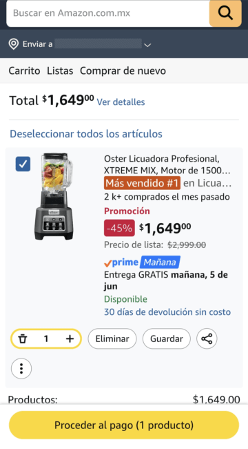 Carrito de compras