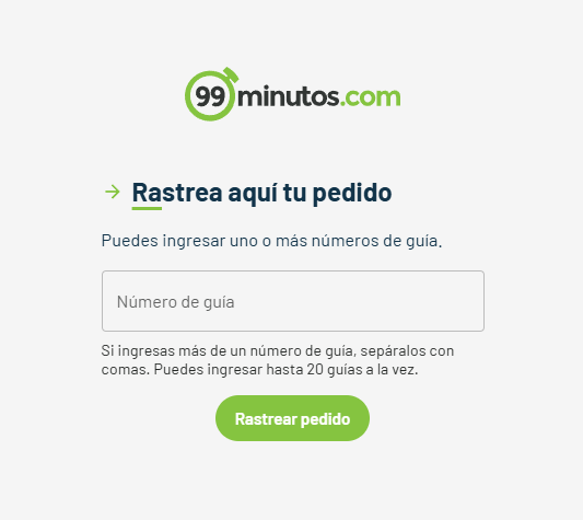 Como rastrear un paquete en 99 minutos